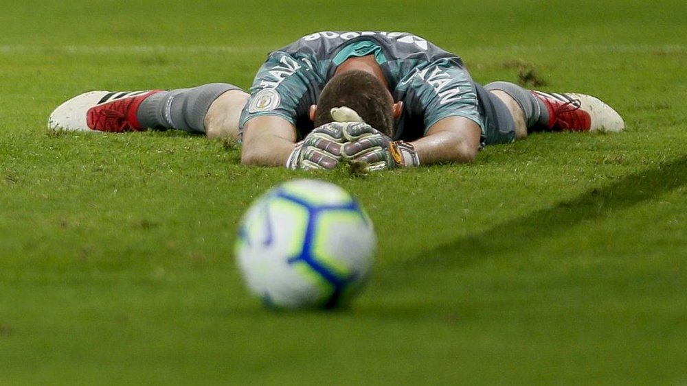 Keeper Joao Ricardo and his Chapecoense team were relegated from the Brasileirao this weekend. GOAL