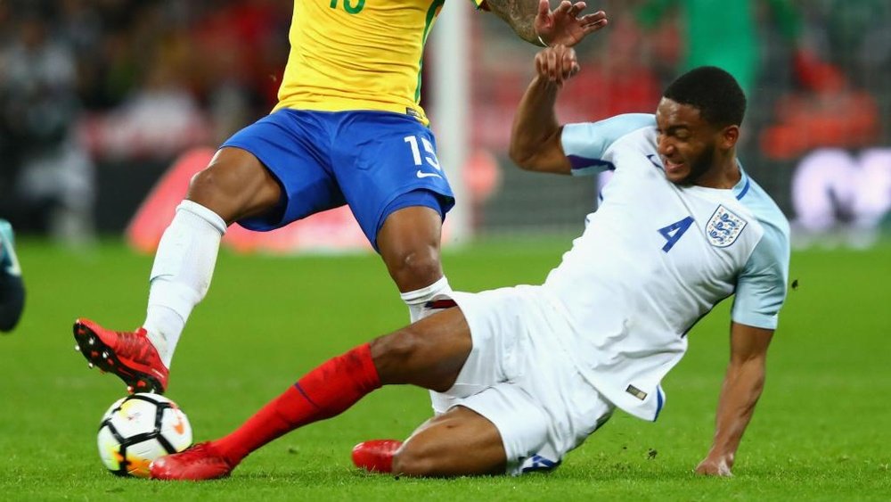 Gomez was handed a start in place of Kyle Walker. GOAL