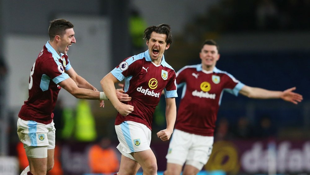 Joey Barton celebrates his goal against Southampton. Goal