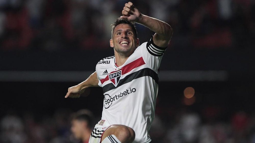 Calleri no São Paulo: quantos gols, assistências e tempo de contrato. AFP