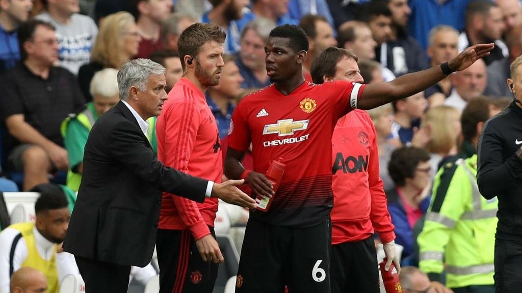 Mourinho and Pogba clashed in training on Wednesday. GOAL