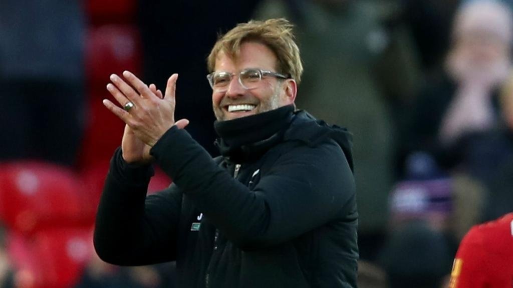 Klopp was delighted with his side's victory over West Ham. GOAL