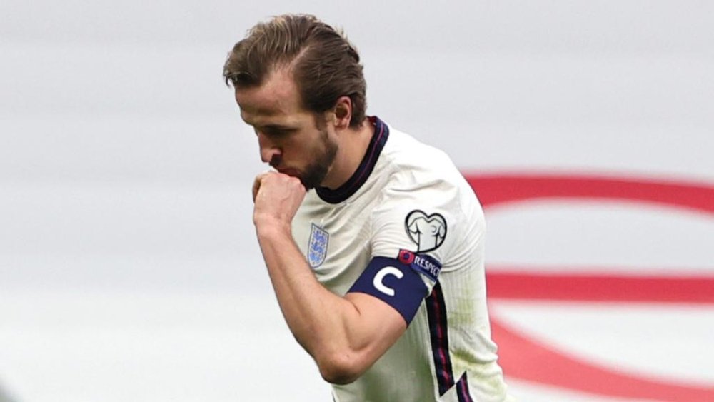 Harry Kane is looking to make it three wins from three on Wednesday. GOAL