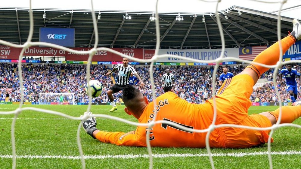 Etheridge saved Kenedy's penalty in the dying minutes of the game. Goal