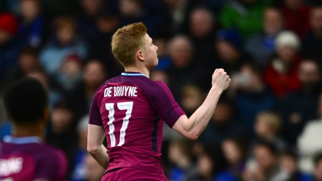 De Bryune's clever free-kick was the idea of one of Guardiola's assistants. GOAL