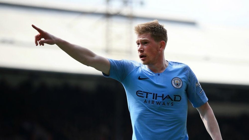 Kevin De Bruyne in action for Man City today. GOAL