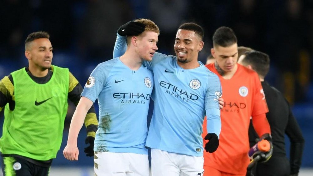 Man City star De Bruyne could be on the bench against Chelsea. Goal