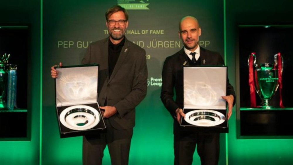 Pep Guardiola & Jurgen Klopp inducted into LMA Hall of Fame. AFP