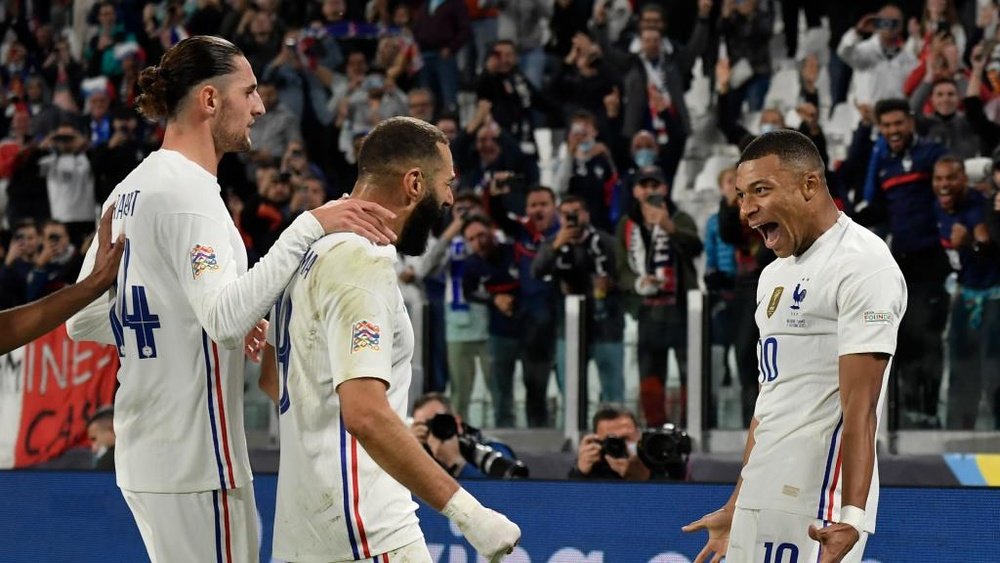 Benzema pleased for Mbappe.