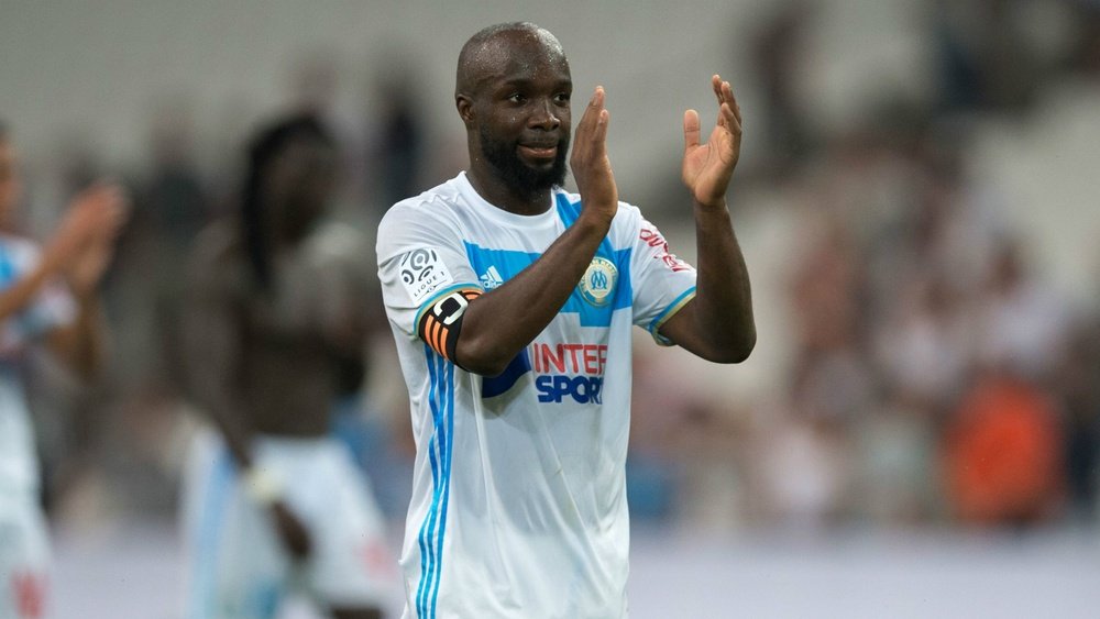 Lassana Diarra after a match with Marseille. Goal