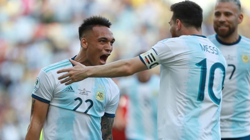 Scaloni thinks Messi and Lautaro would be good together. GOAL