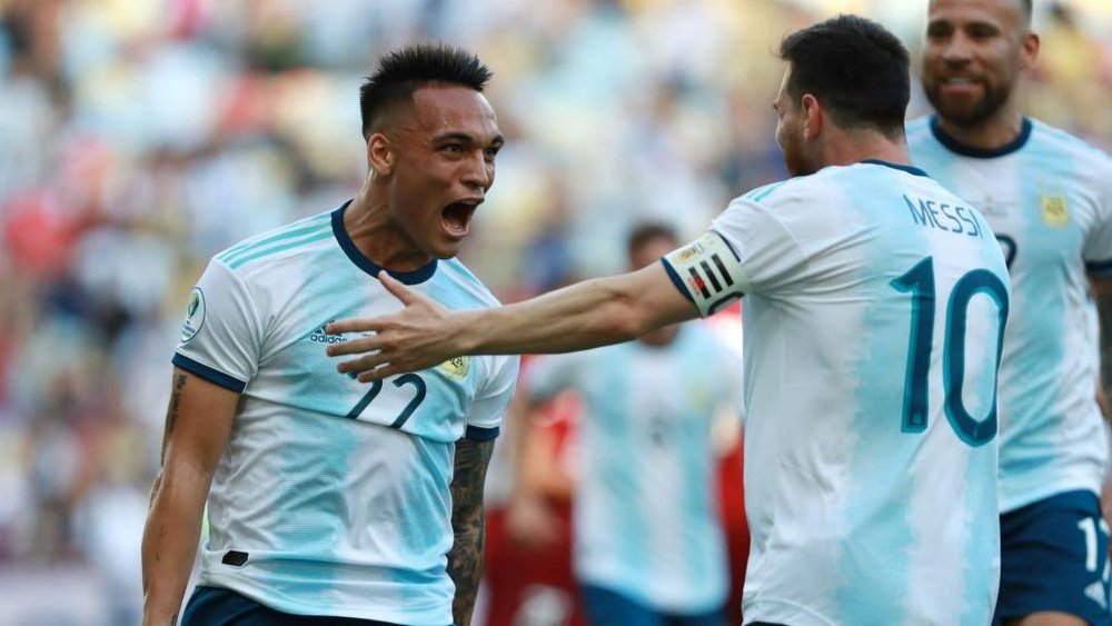 Lautaro Martinez could be playing in the same club team as Messi. GOAL