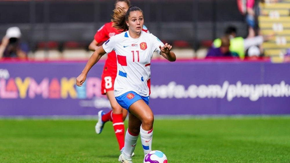 Lieke Martens will miss the rest of Euro 2022. AFP