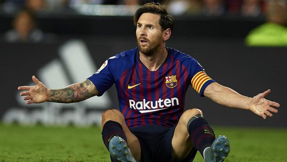 Messi has been left on the bench by Barcelona. GOAL