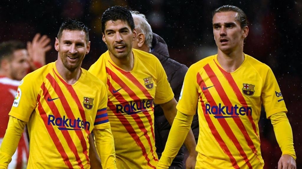 Luis Suarez raconte ses dîners avec Messi et Griezmann. Goal