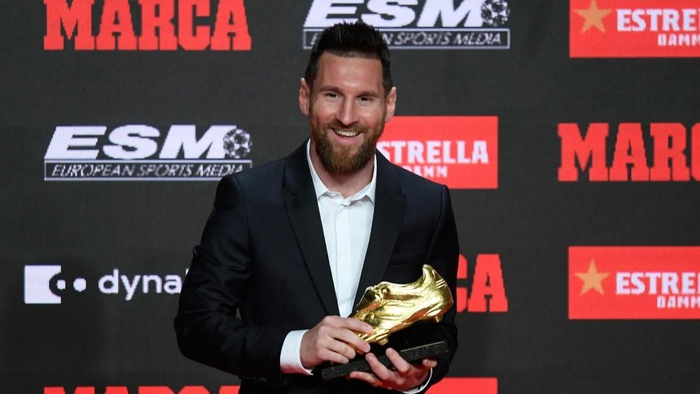 Sesta Scarpa d'Oro per Messi. AFP
