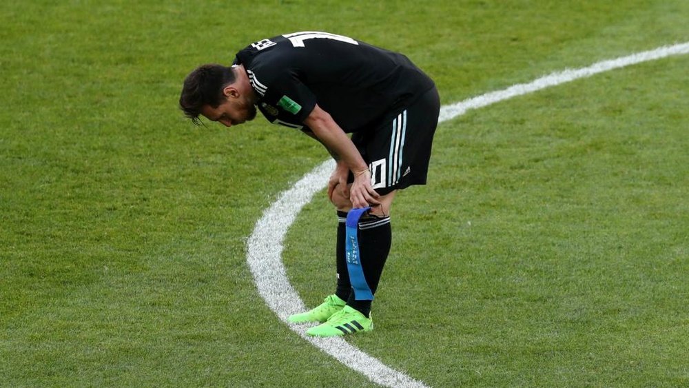 Messi missed a penalty against Iceland. GOAL