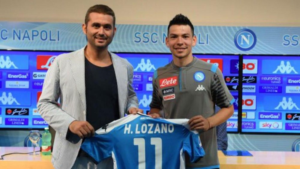 Lozano says he's delighted to become Napoli's first Mexican player. GOAL