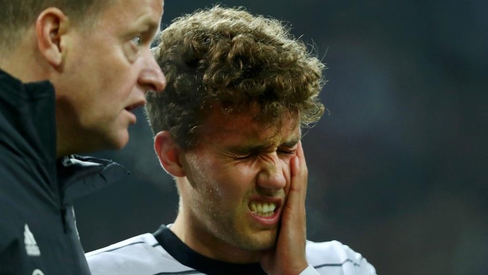 He suffered an injury. GOAL