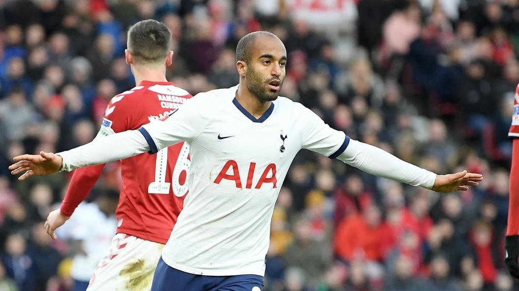 Lucas Moura is the main man up front for Tottenham, GOAL