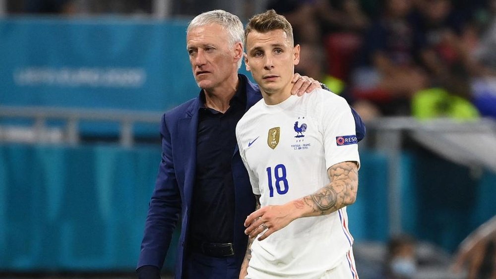 Deschamps dealing with injuries in defence as France prepare for last 16. AFP