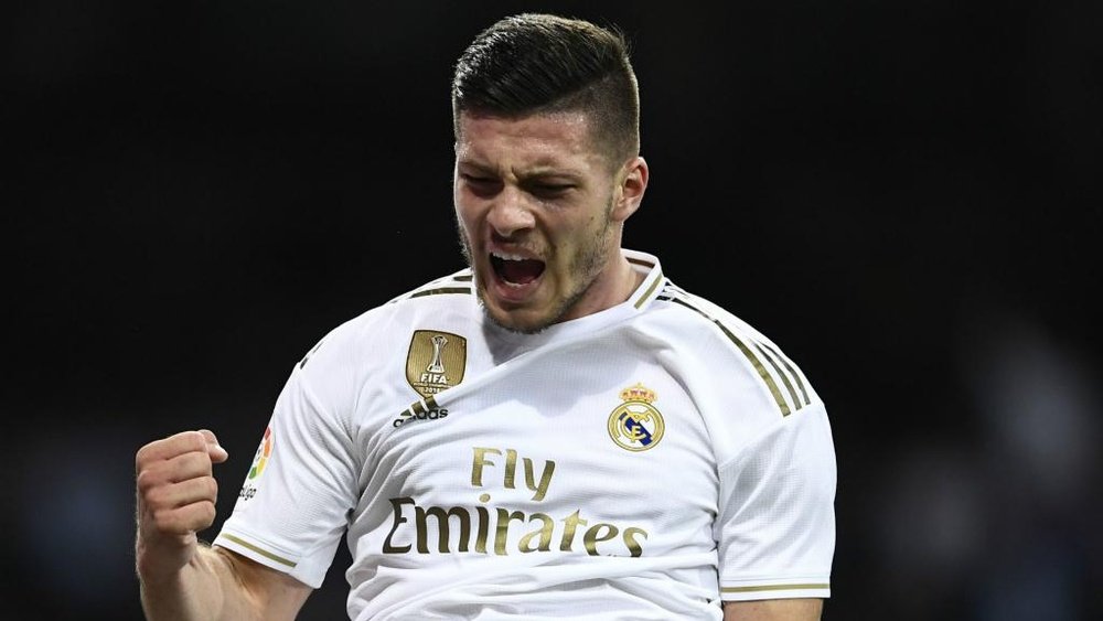 Luka Jovic inquiète le Real Madrid. AFP