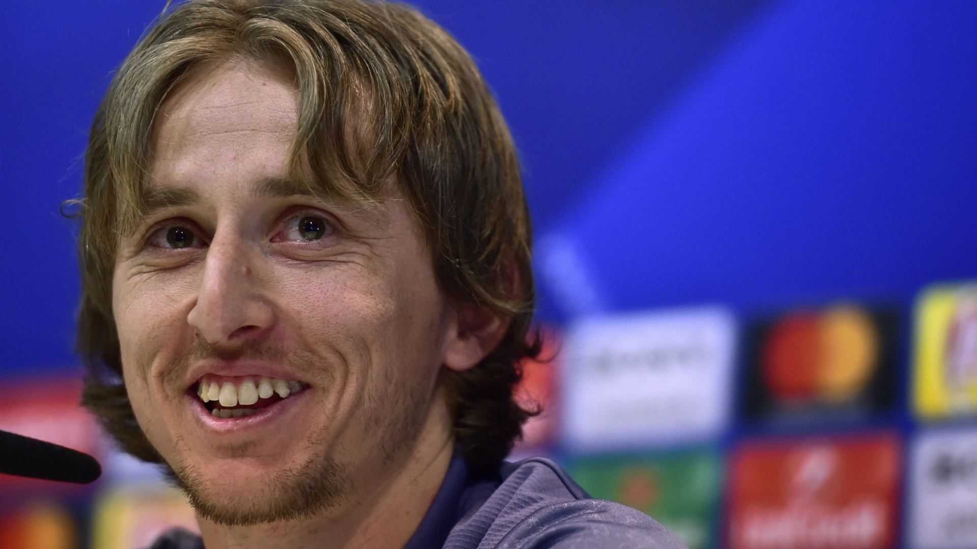Le Croate Luka Modric en conférence de presse. Goal