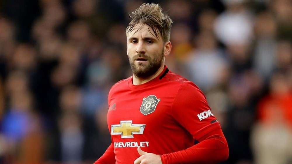 Luke Shaw is included in England's squad for March's WC qualifiers. GOAL