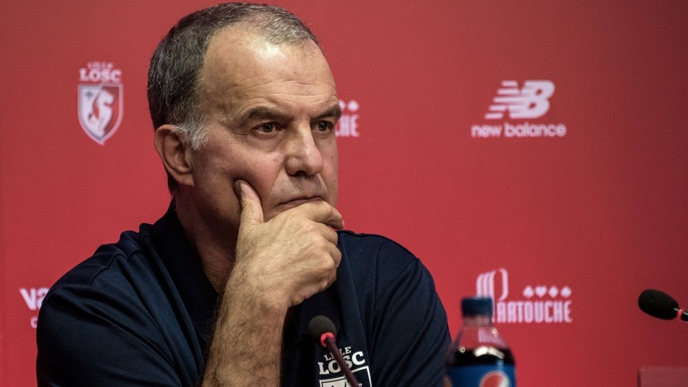 Le technicien argentin du LOSC, 'El Loco' Bielsa. AFP