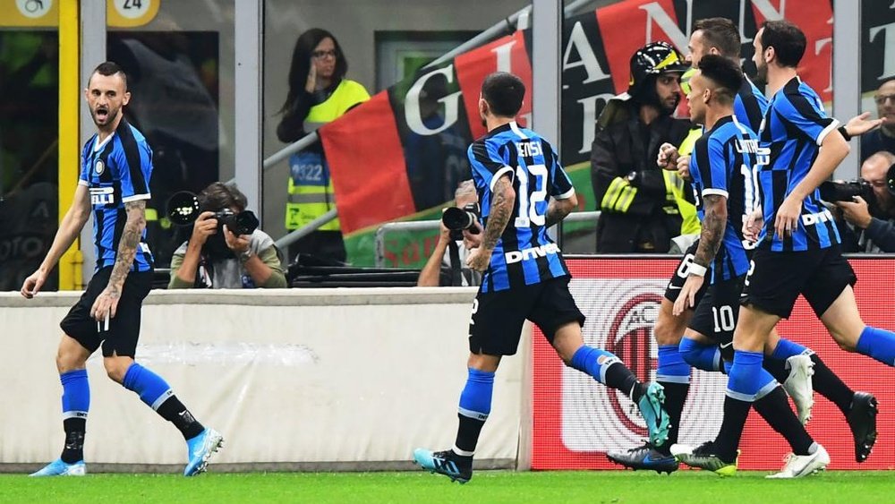 Lukaku et l’Inter survolent le derby. AFP