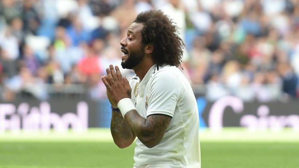 Marcelo played left-back as his team lost to Girona on Sunday. GOAL
