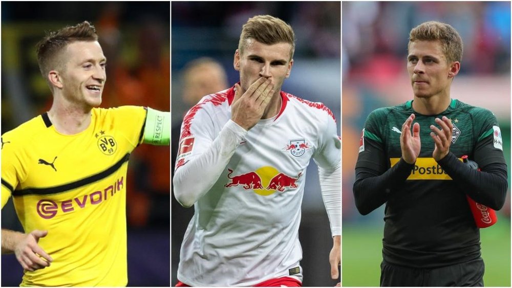 Marco Reus, Timo Werner and Thorgan Hazard have been nominated for player of the month. GOAL