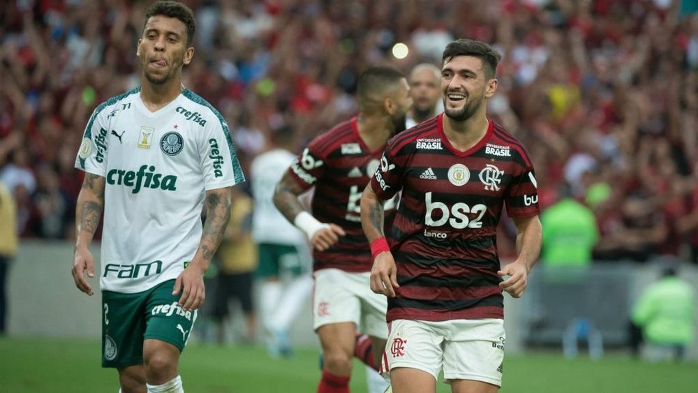 Marcos Rocha Arrascaeta Flamengo Palmeiras Brasileirão