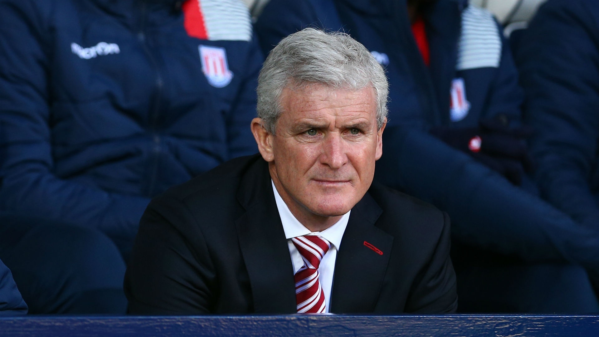 Stoke City manager Mark Hughes. Goal