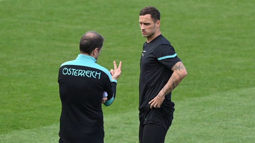 Marko Arnautovic was suspended following his heated celebrations against North Macedonia. GOAL
