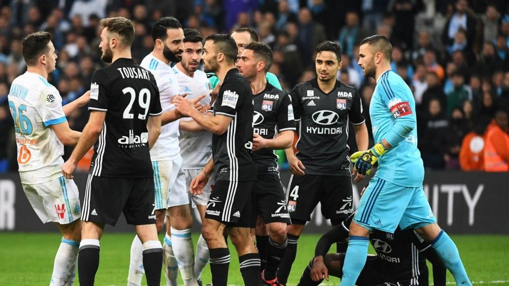 There was a ruckus when Lyon took on Marseille. GOAL