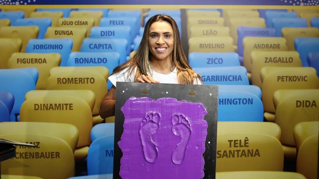 Marta Vieira Calcada da Fama Maracanã. Goal