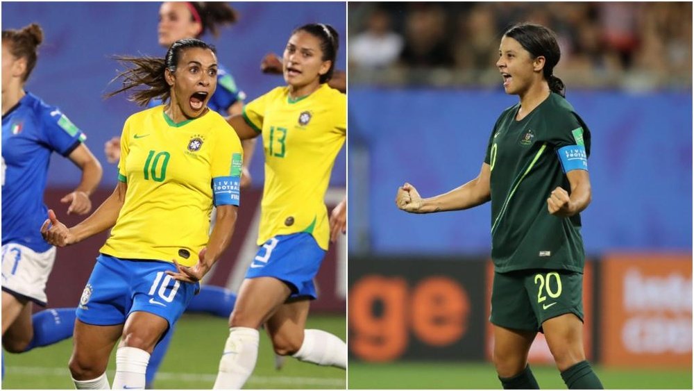 Marta and Kerr had great games for Brazil and Australia respectively. GOAL