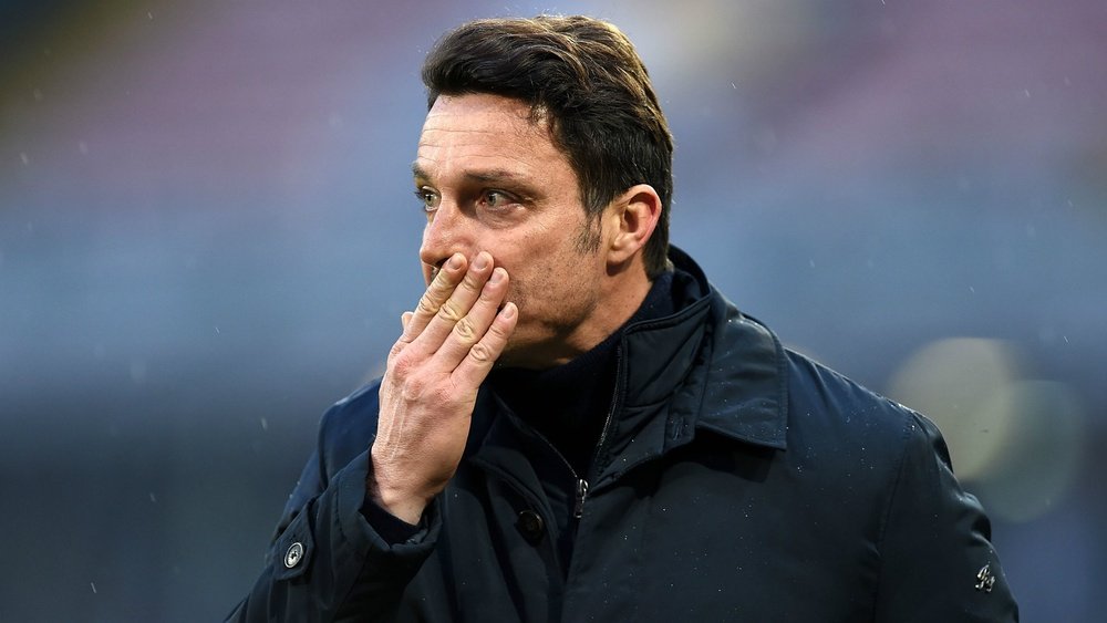 Massimo Oddo during Sunday's 5-3 defeat at Torino. Goal