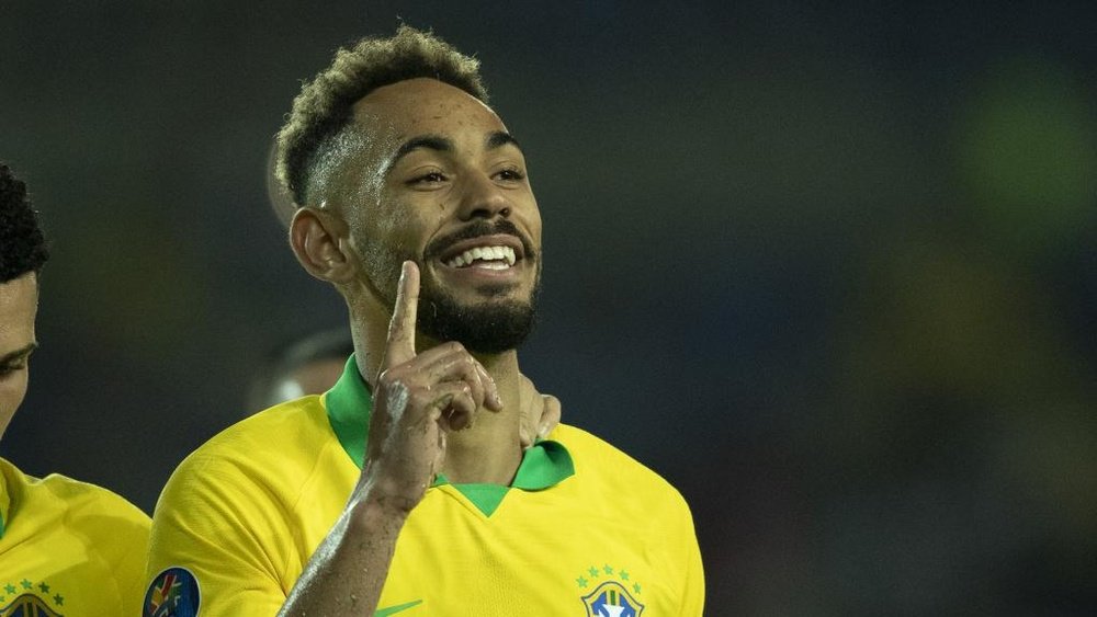 Matheus Cunha escolheu o Hertha e agora colhe os frutos na seleção. AFP