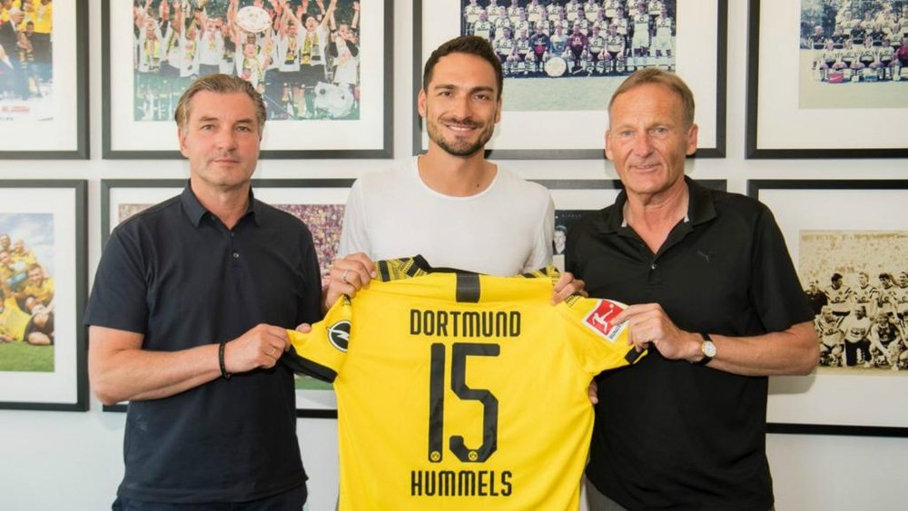 Hummels has rejoined Dortmund from Bayern. GOAL