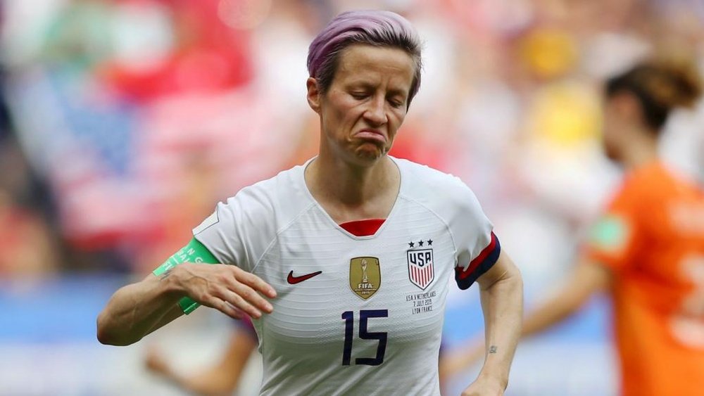 Rapinoe was criticised by Trump for speaking before winning, but now she has won. GOAL