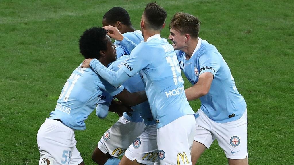 Melbourne City 5 Central Coast Mariners 0: Tottenham-owned Harrison leads rout with brilliant brace