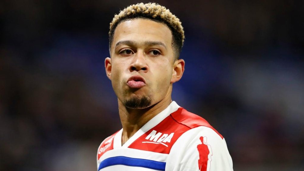 Memphis Depay plays for Lyon. GOAL