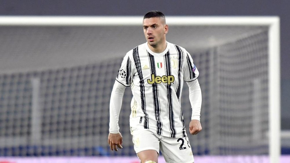 Merih Demiral got injured in Juventus' game with elimination v Porto. AFP