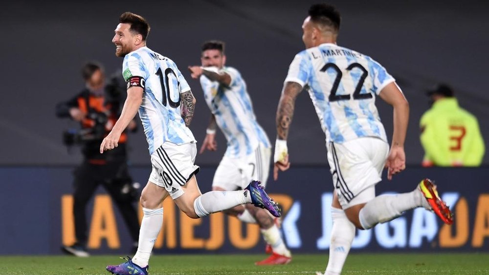 Argentina 3-0 Uruguay: La Albiceleste extend unbeaten run as Messi scores. AFP