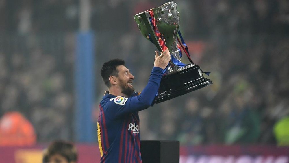 Messi captained Barcelona to yet another La Liga title on Saturday. GOAL