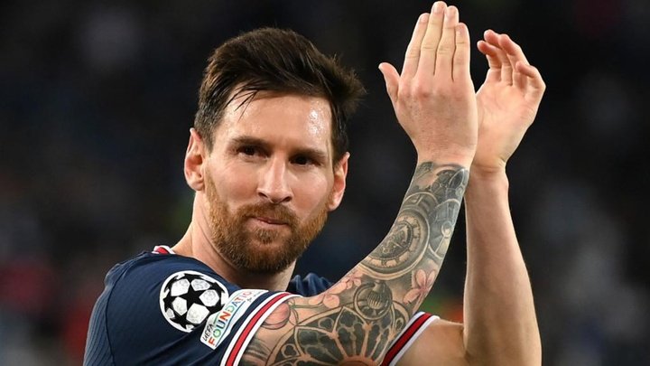 La réaction de Lionel Messi après son premier but parisien