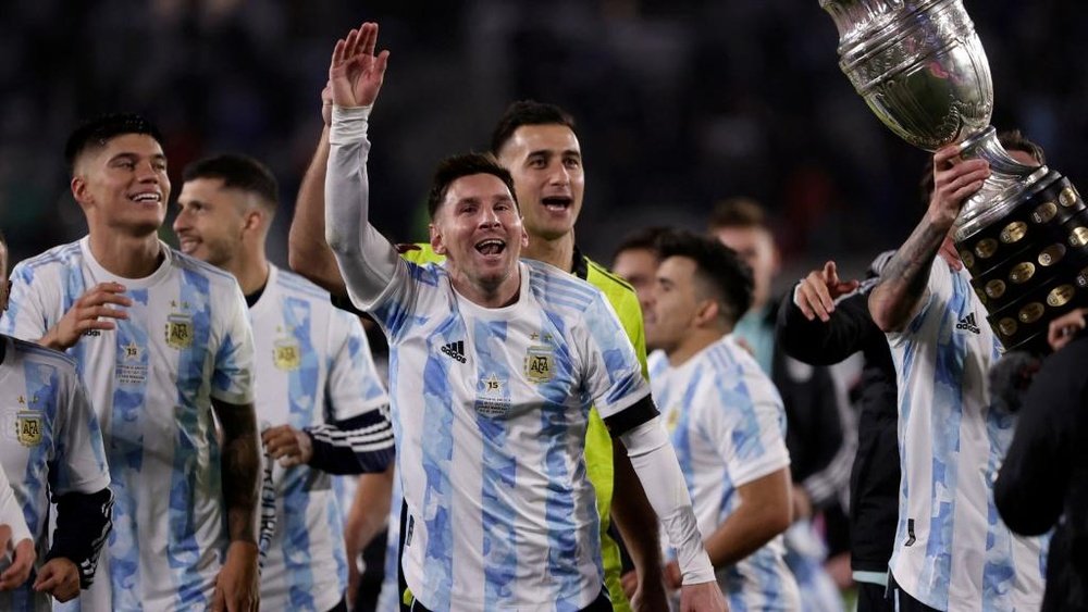 Messi tearful after eclipsing Pele record. AFP