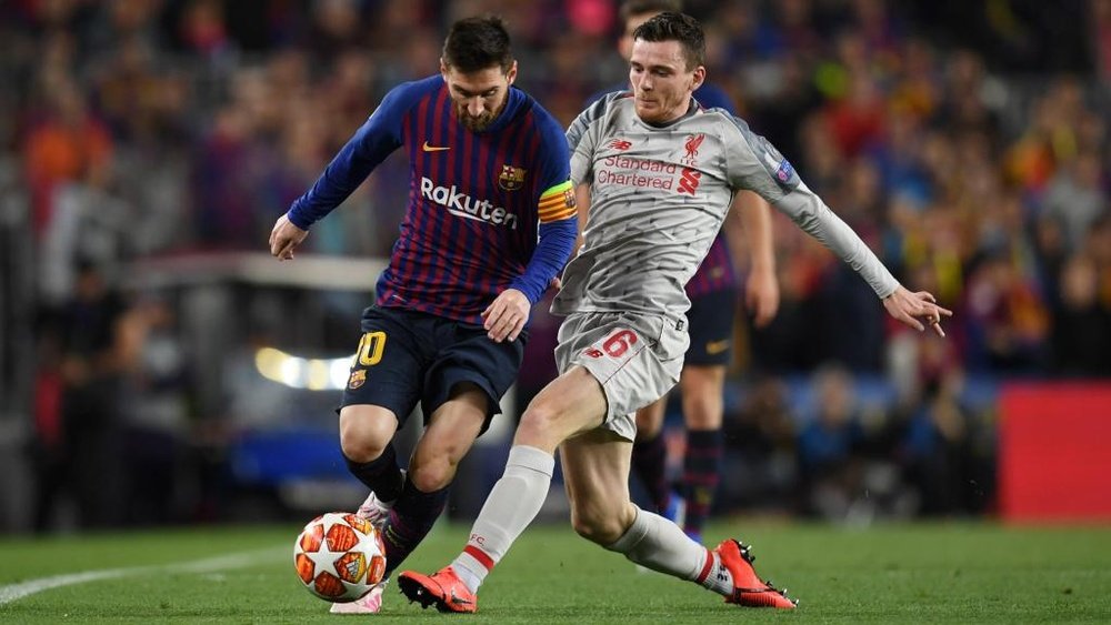 Liverpool did well against Messi – Robertson. Goal